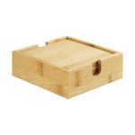 Bamboo Tea Coasters with Case