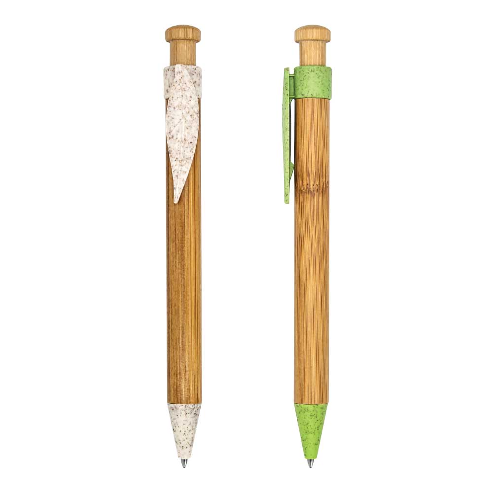 Bamboo with Wheat Straw Pens