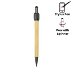 bamboo stylus pen with spinner