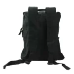 Black & Natural Cotton Backpacks with Zipper Closure - Image 4