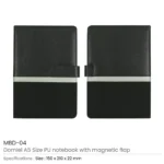 A5 corporate notebook with magnetic flap