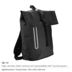Expandable Roll-Top Backpack 600D Polyester