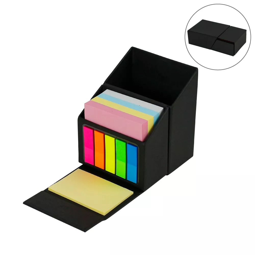 Foldable Memo Pad Set with Stationery and Pen Holder