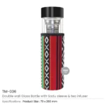 Double Wall Glass Bottles with SADU Sleeve 500ml - Image 7