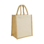 Eco-Friendly Tote Bag | 10 oz Laminated Cotton with Natural Jute Gusset - Image 4