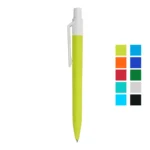 Plastic pens white clip logo printing