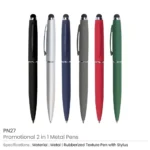 Stylus Metal Pen with Rubberized Finish