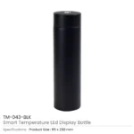 double wall bottle with temperature display